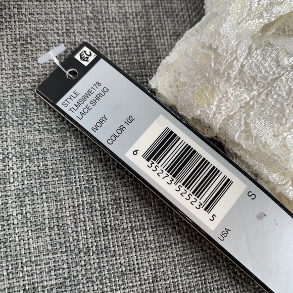 Women's Tahari Ivory Lace Crop Shrug Floral-New without tag - Picture 8 of 12